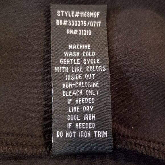 A. Byer Black Floral Embroidery Sheer Long Sleeve Dress Size 7 - Picture 9 of 9